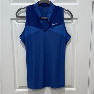 Nike Dri-Fit Golf Blue Sleeveless Athletic Top